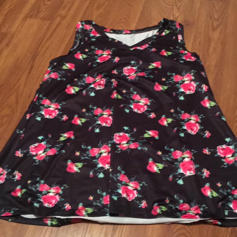 Black floral Blouse